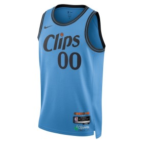 Maillot Basket Homme Los Angeles Clippers Personnalisé 2024-25 Nike City Edition Bleu Swingman